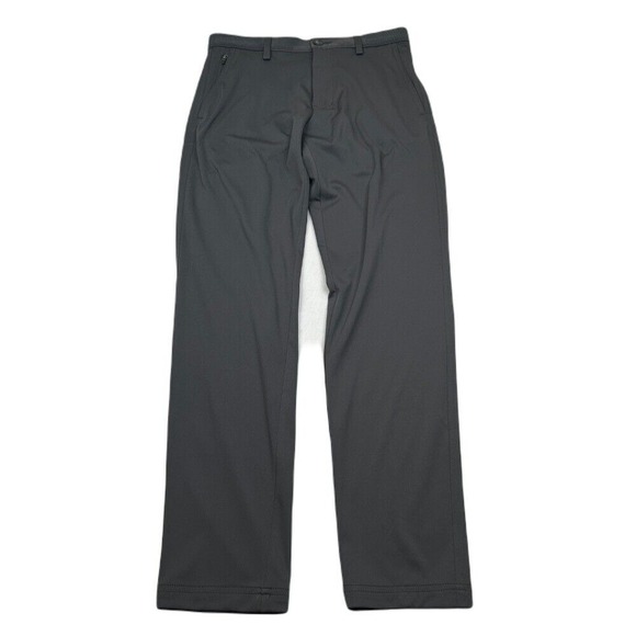 Haggar Active Slim Fit Tech Pants Mens 30x32‎ Gray Flat Front 5-Pocket - Picture 1 of 6
